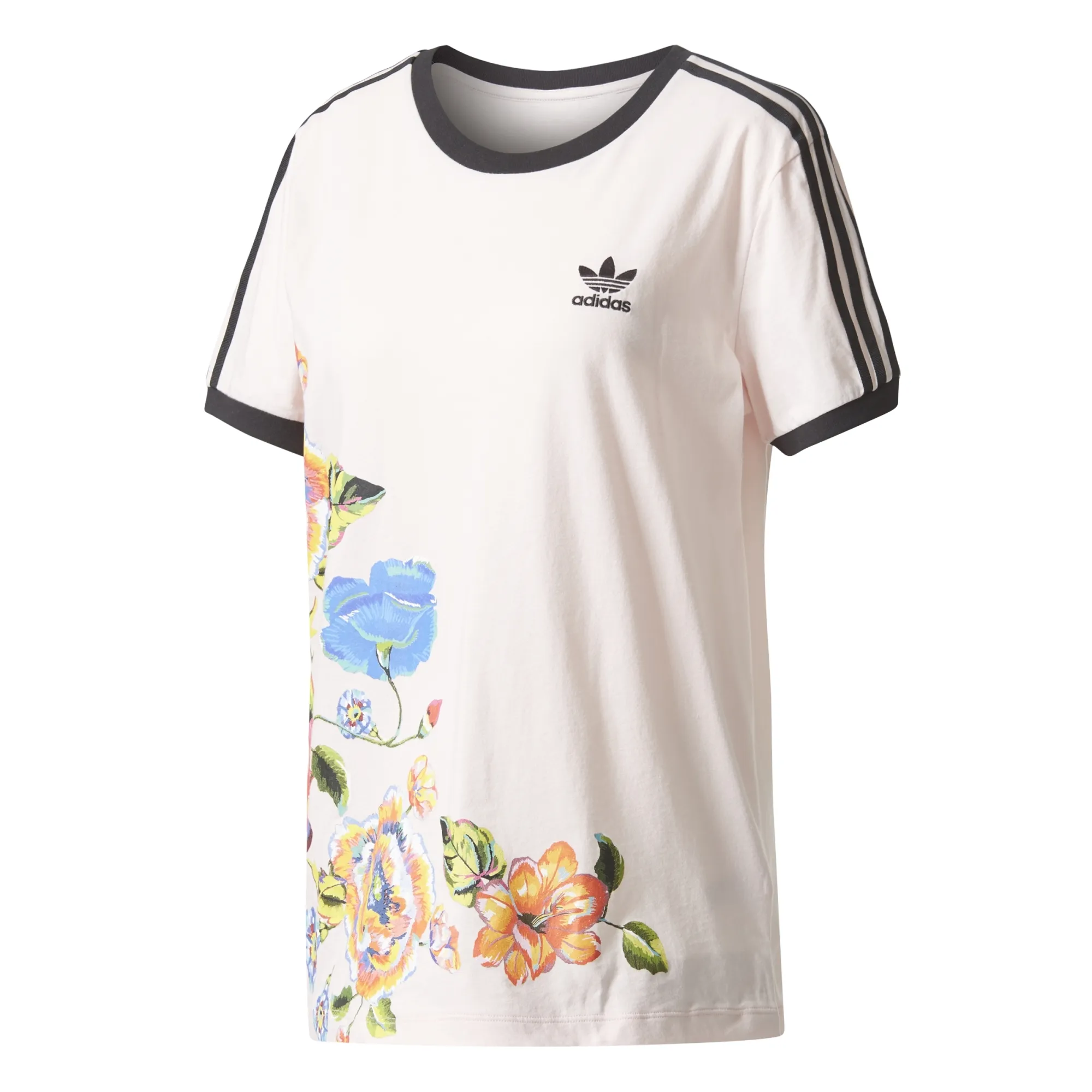 Adidas Originals The Farm 3 Stripes Tee W "Floralita" (halo pink)