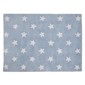 Alfombra Estrellas Azul y blanco. Lorena Canals.