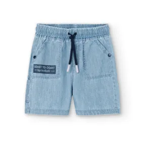 Bermuda Denim Para Niño En Color Bleach BOBOLI