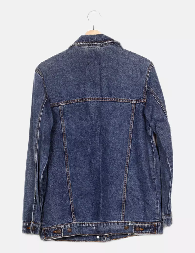 Bershka Chaqueta denim azul