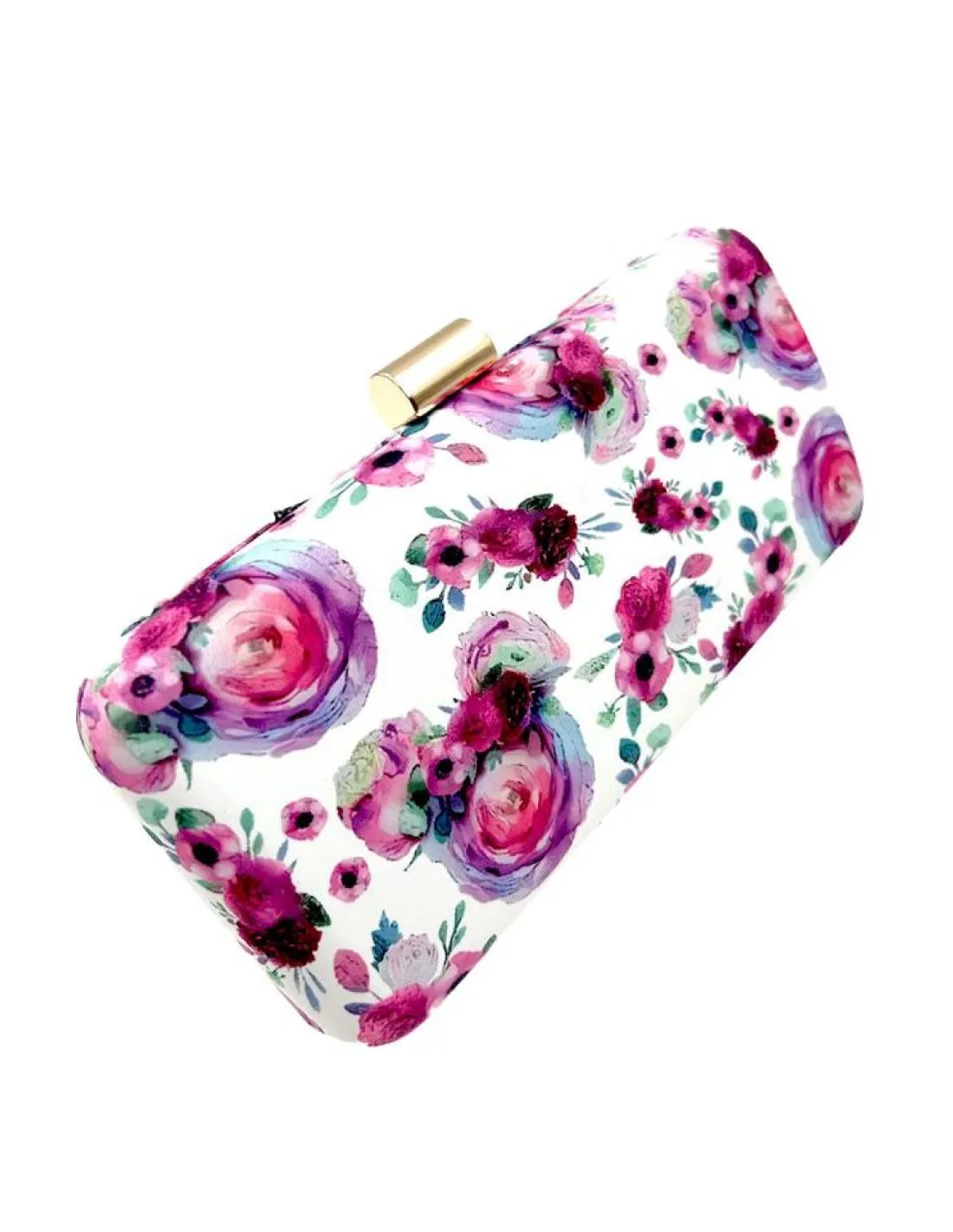 BOLSOS MUJER DE FIESTA FUCSIAS CON FLORES PARA CEREMONIAS Y EVENTOS