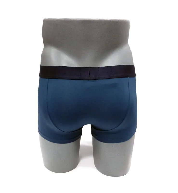 Boxer Emporio Armani de microfibra en color azul plomo