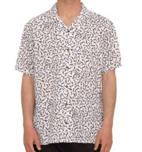 Camisa Volcom ASPHALT BEACH SS (LILAC ASH) Hombre