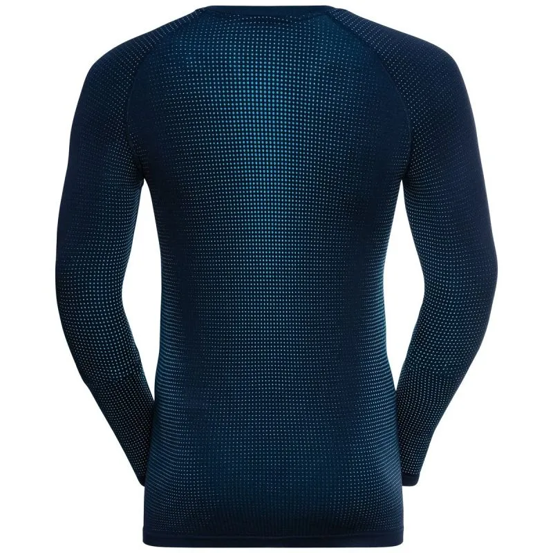 Camiseta de manga larga Odlo PERFORMANCE WARM ECO (zafiro oscuro - azul impresionante) Hombre