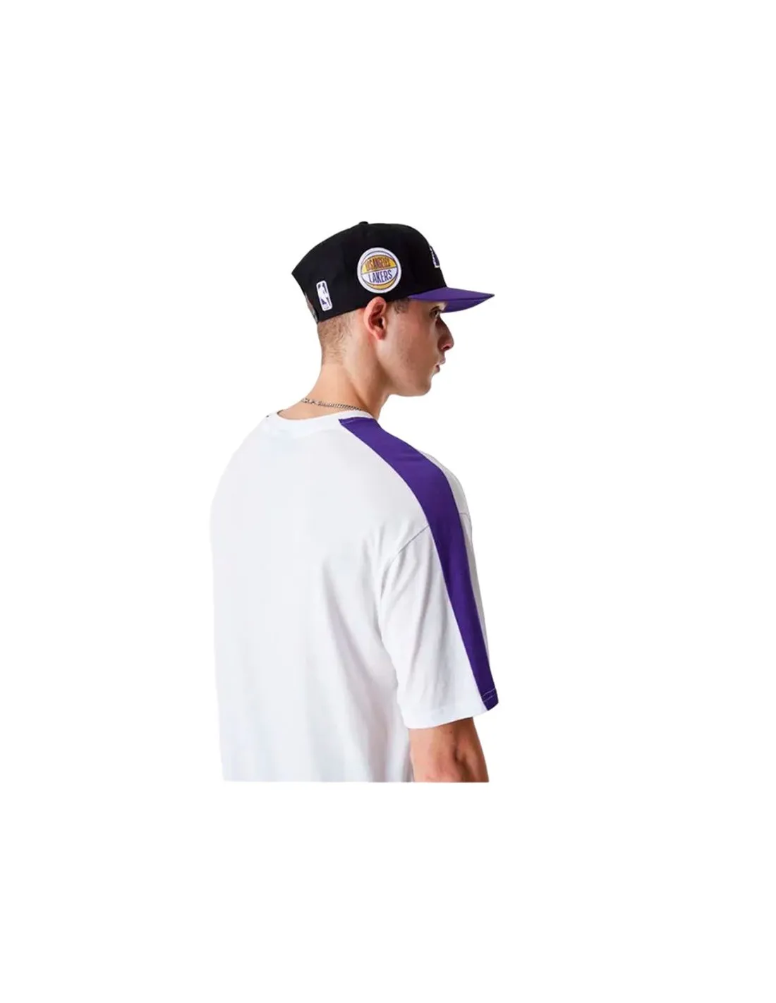 Camiseta New Era NBA Colour Block LA Lakers White Hombre