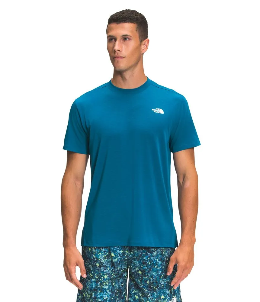 Camiseta Para Hombre Wander S/S Color Azul The North Face