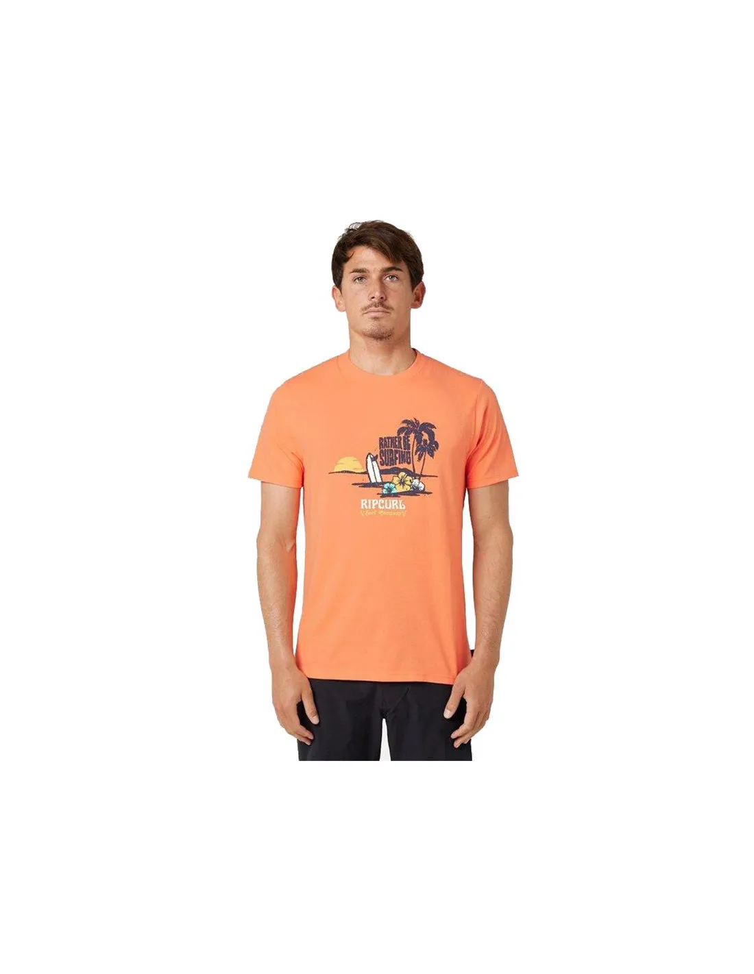 Camiseta Rip Curl Framed Hombre Naranja