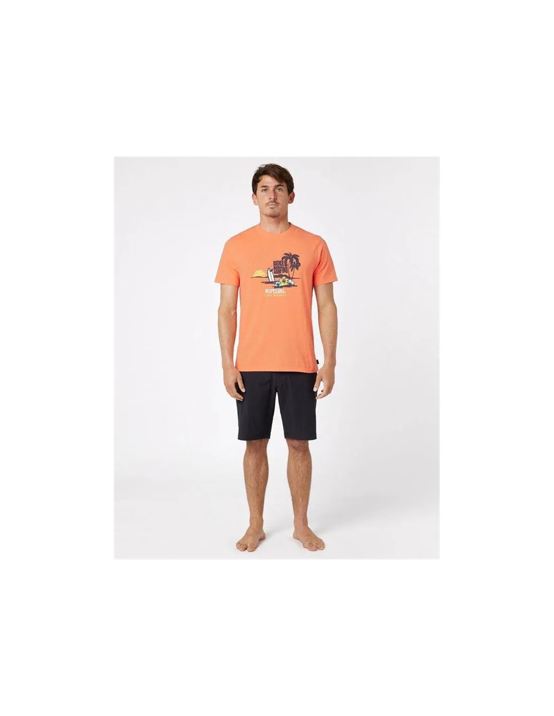 Camiseta Rip Curl Framed Hombre Naranja