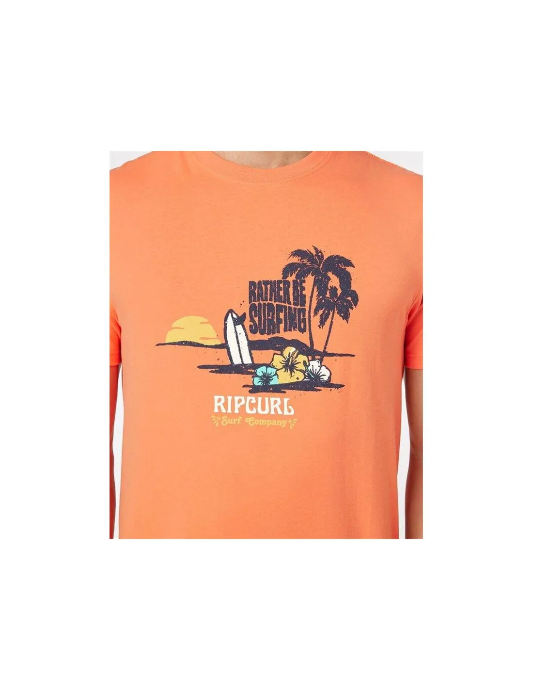 Camiseta Rip Curl Framed Hombre Naranja