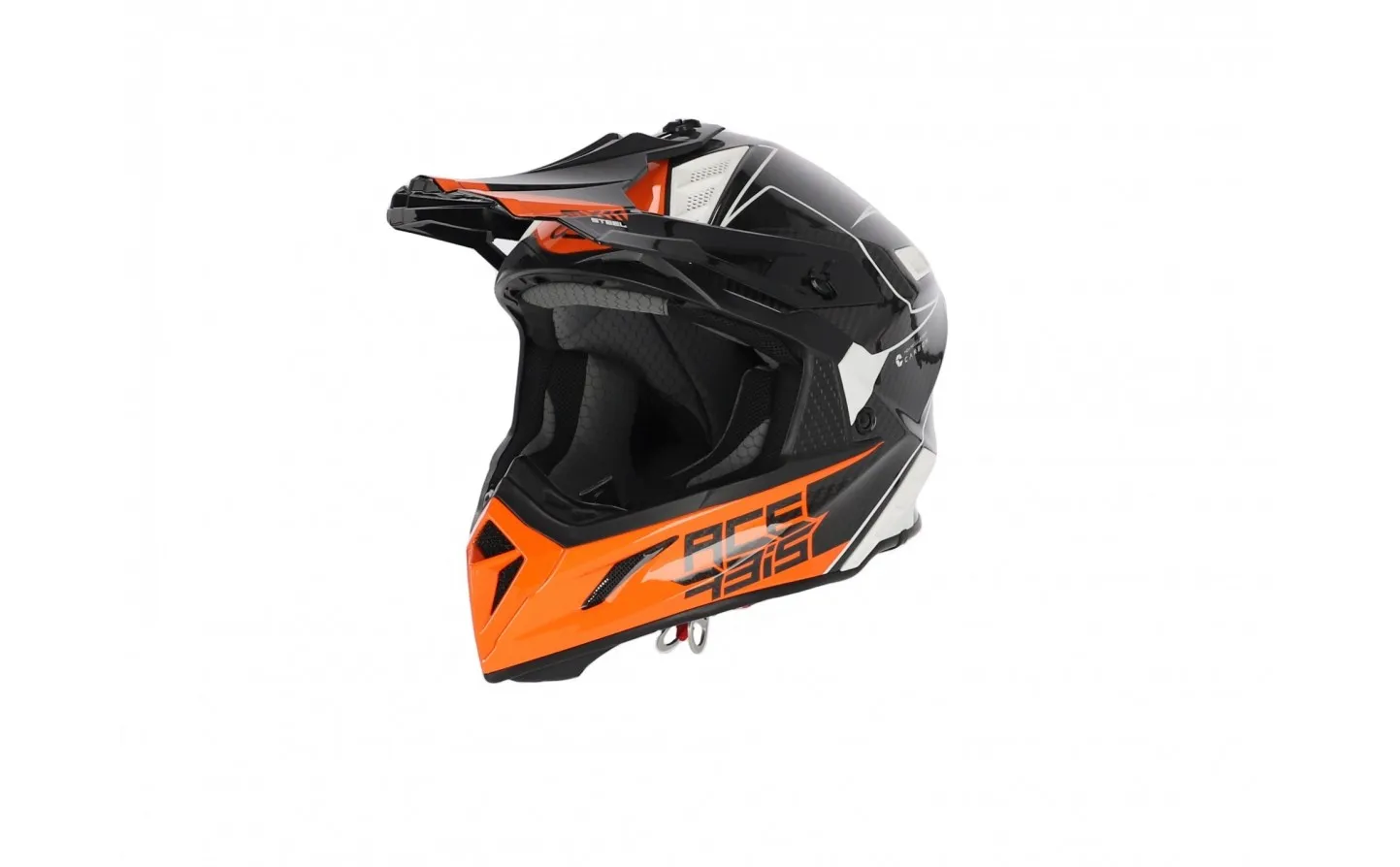 Casco Acerbis Steel Carbon Negro Naranja |0023424.229|