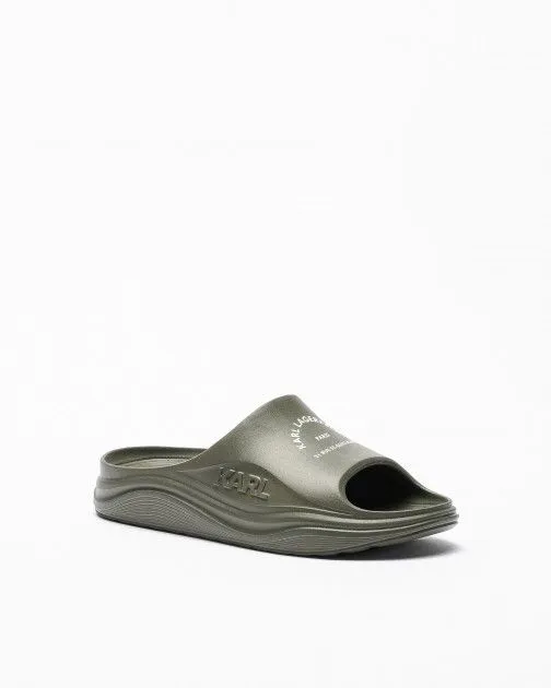 Chanclas pala Karl Lagerfeld SKOONA Maison Karl Slide Verde