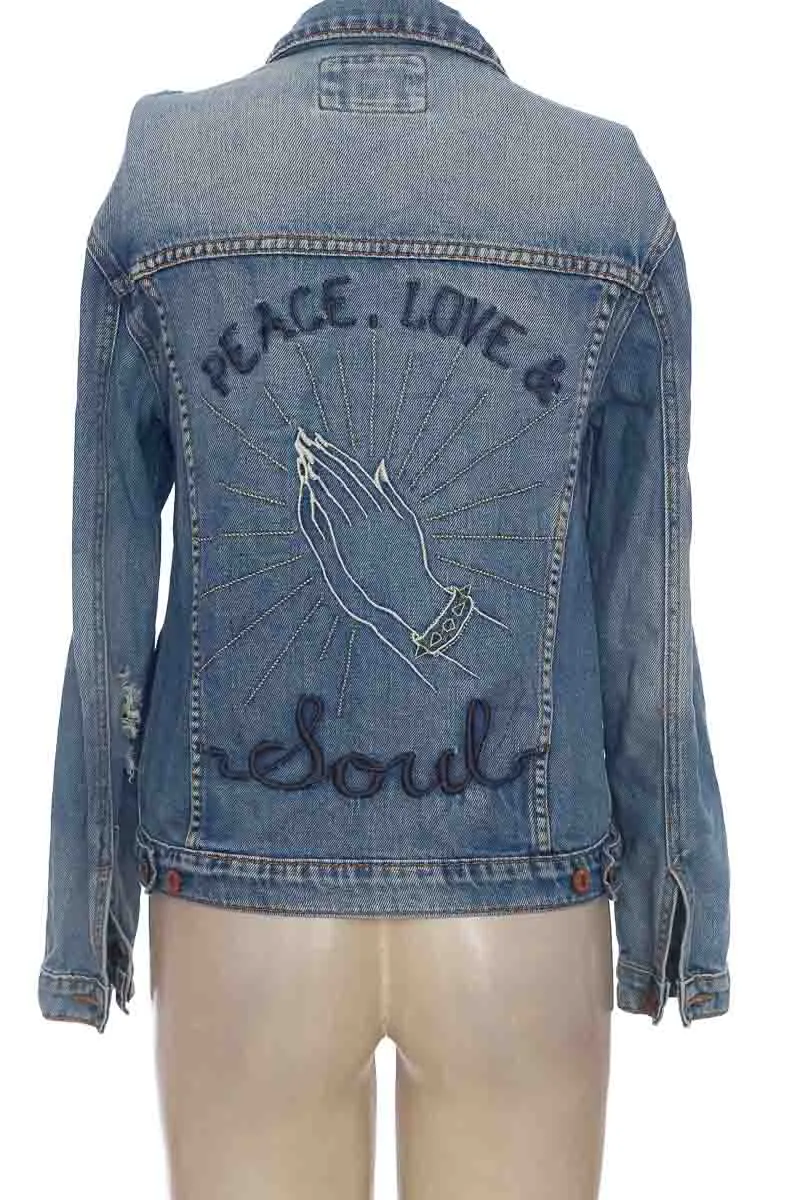 Chaqueta / Abrigo color Azul - Forever 21