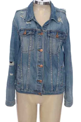 Chaqueta / Abrigo color Azul - Forever 21