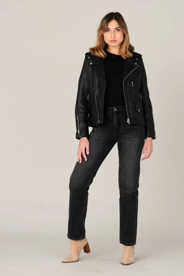 Chaqueta Mujeres Schott Lcw1638X Black