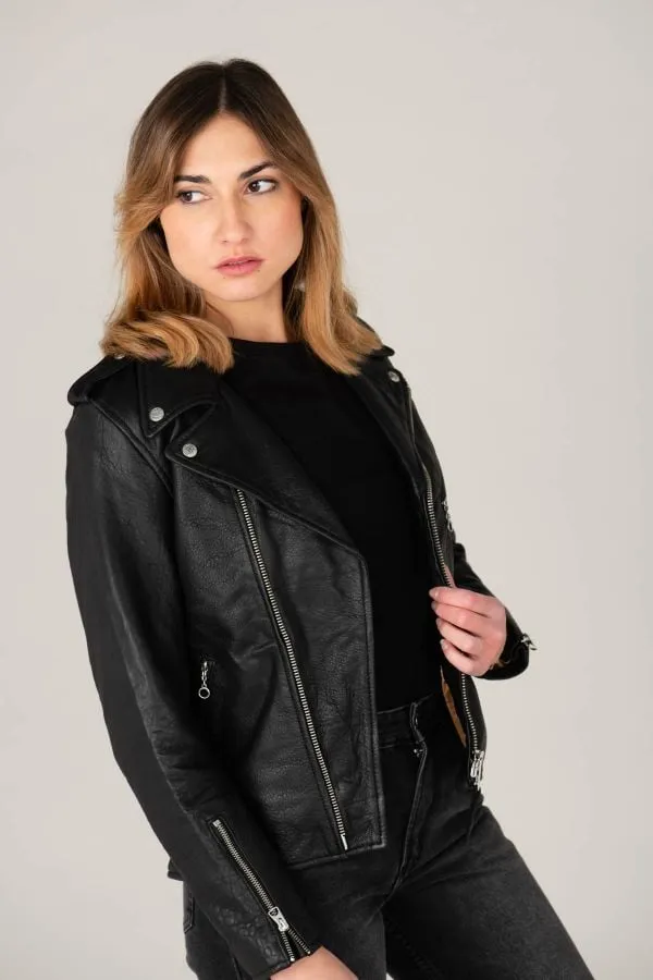 Chaqueta Mujeres Schott Lcw1638X Black