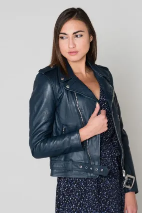 Chaqueta Mujeres Schott Lcw8600 Indigo