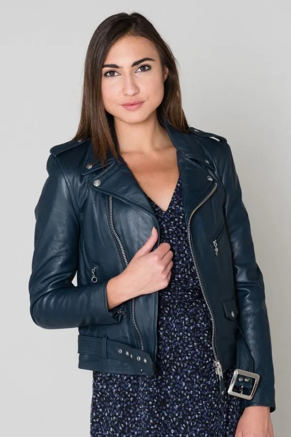 Chaqueta Mujeres Schott Lcw8600 Indigo