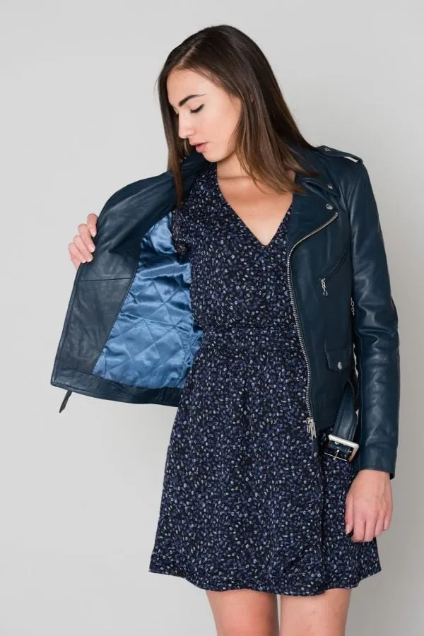 Chaqueta Mujeres Schott Lcw8600 Indigo