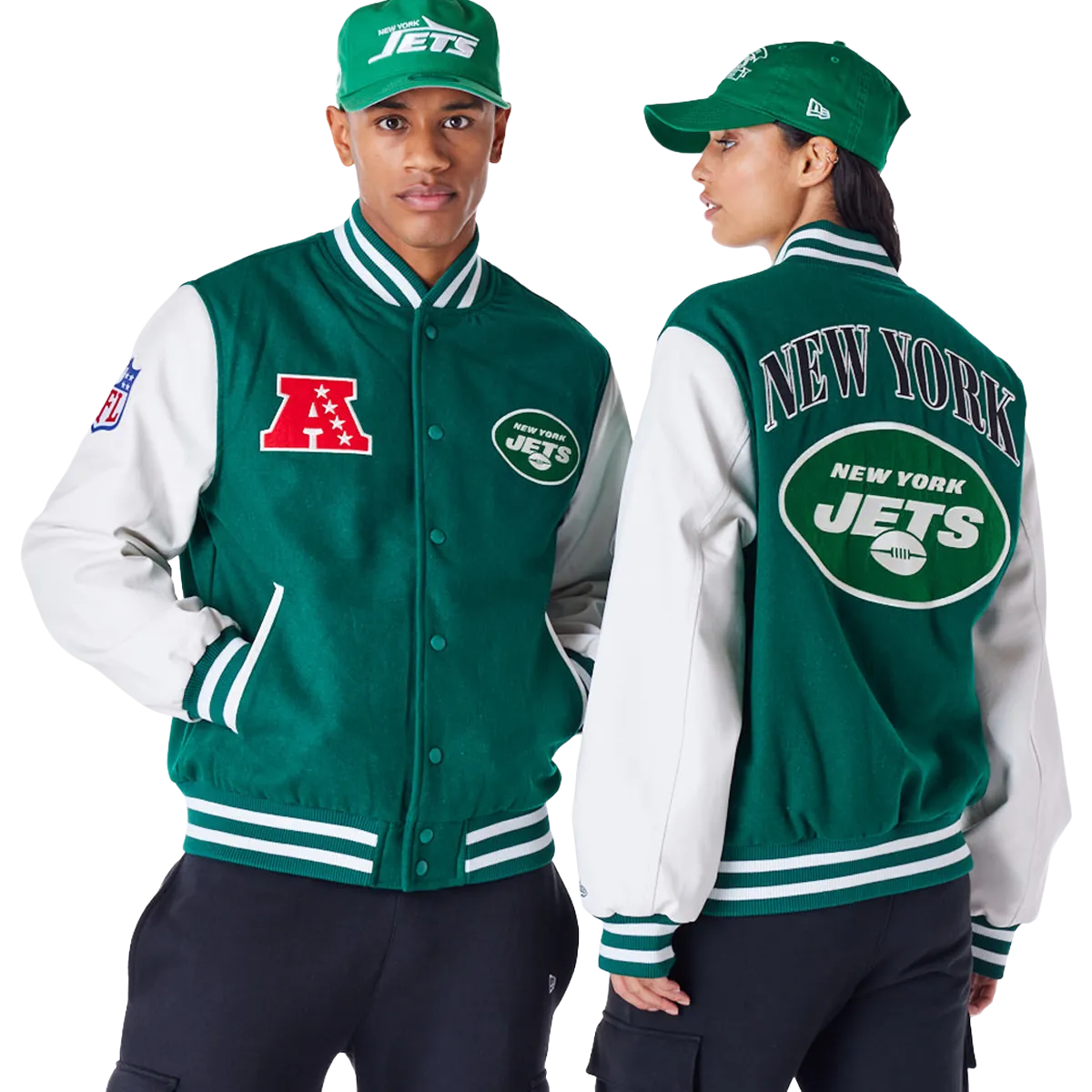 Chaqueta Varsity Nfl Patch New York Jets