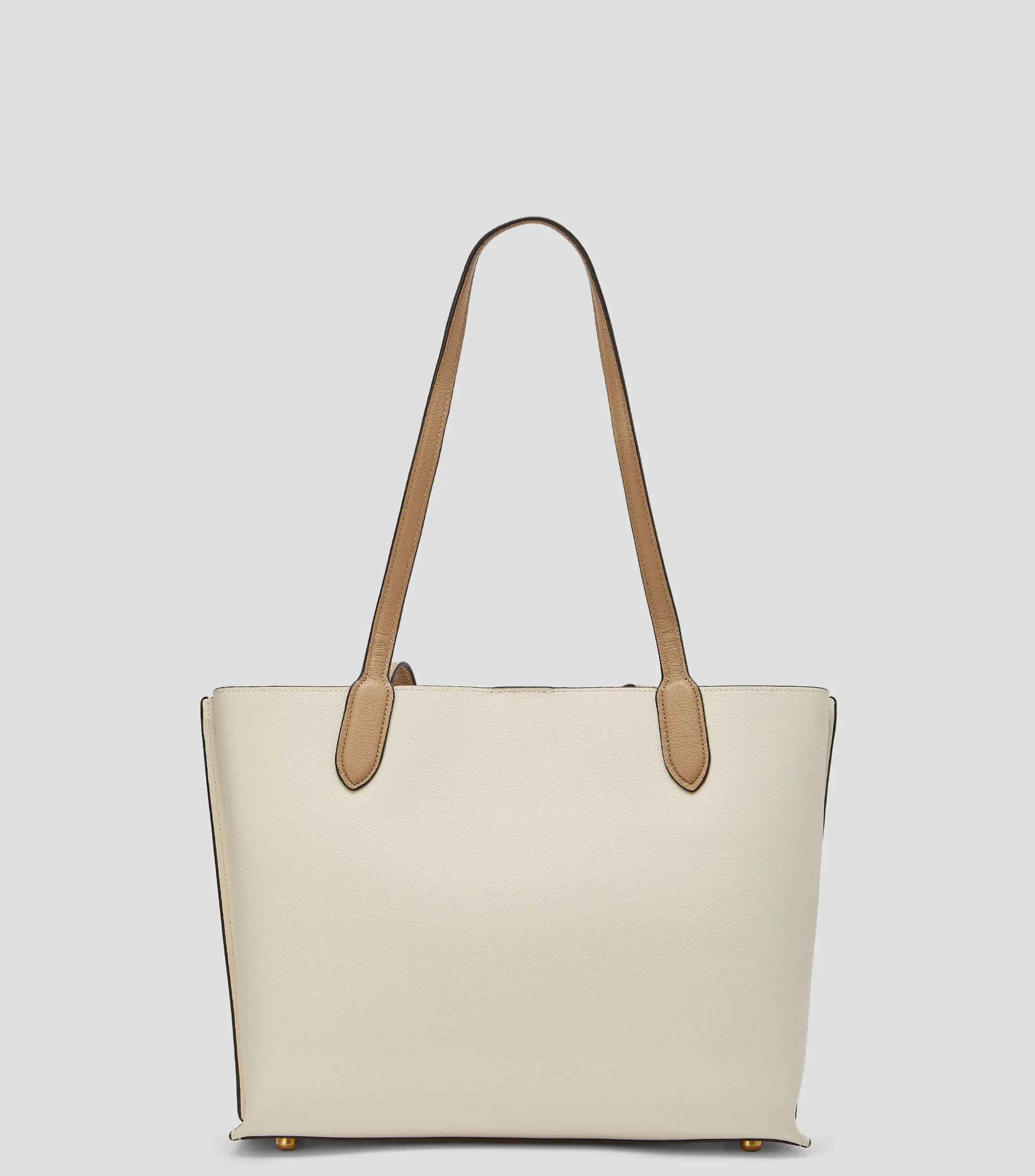 Coach Bolso Tote beige en piel Willow Mujer