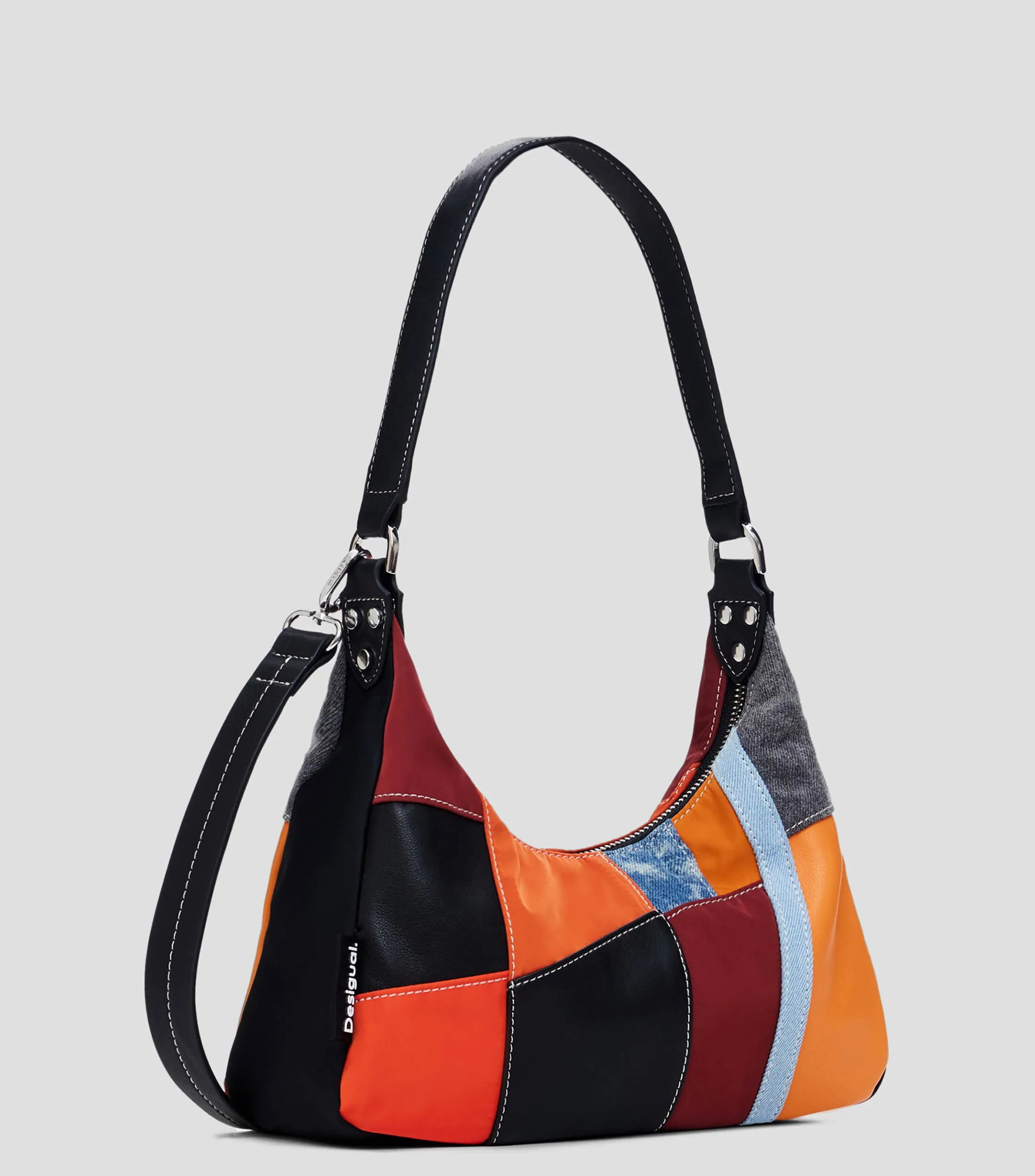 Desigual Bolso shoulder texturizado Mujer