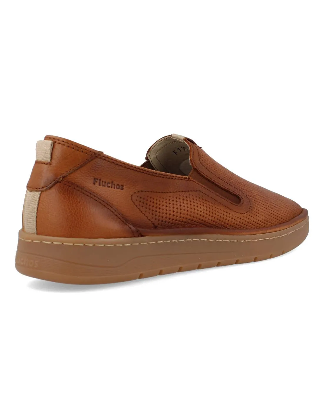 Fluchos - Mocasín Casual Elásticos Vegabuck Cuero