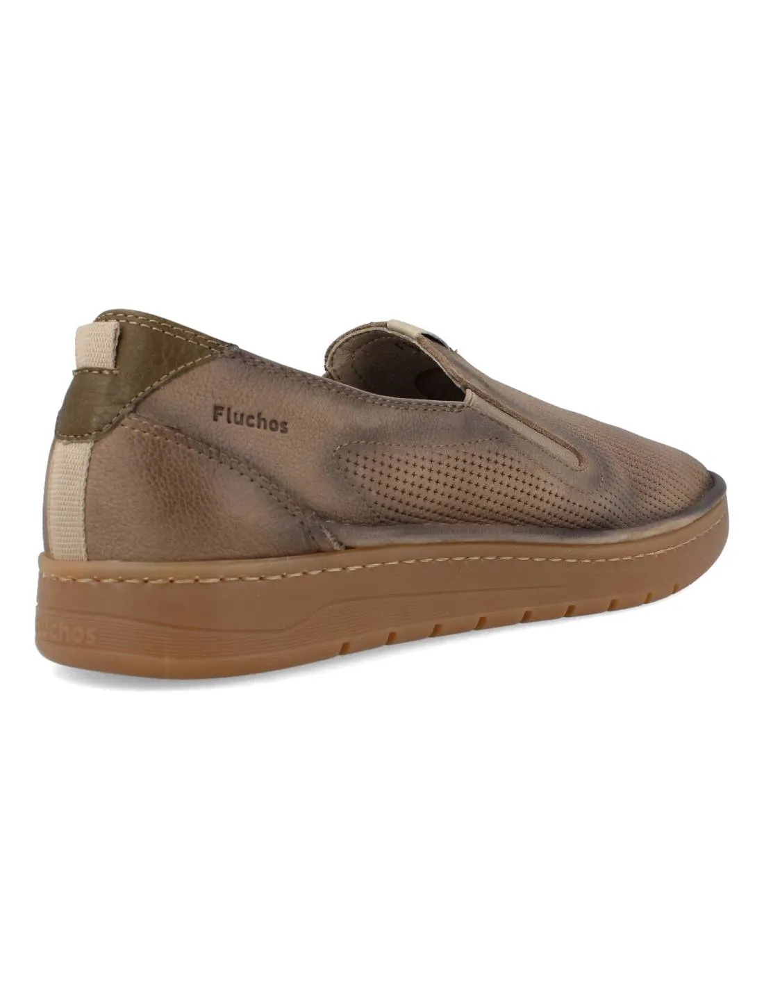 Fluchos - Mocasín Casual Elásticos Vegabuck Marmota