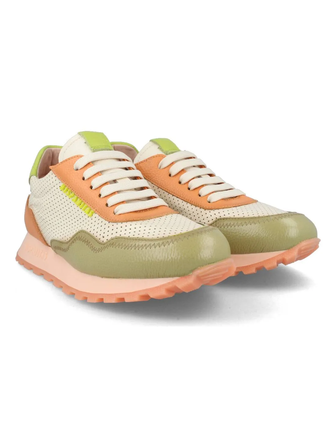 Hispanitas - Sneakers Piel Cervo Aloe Nata