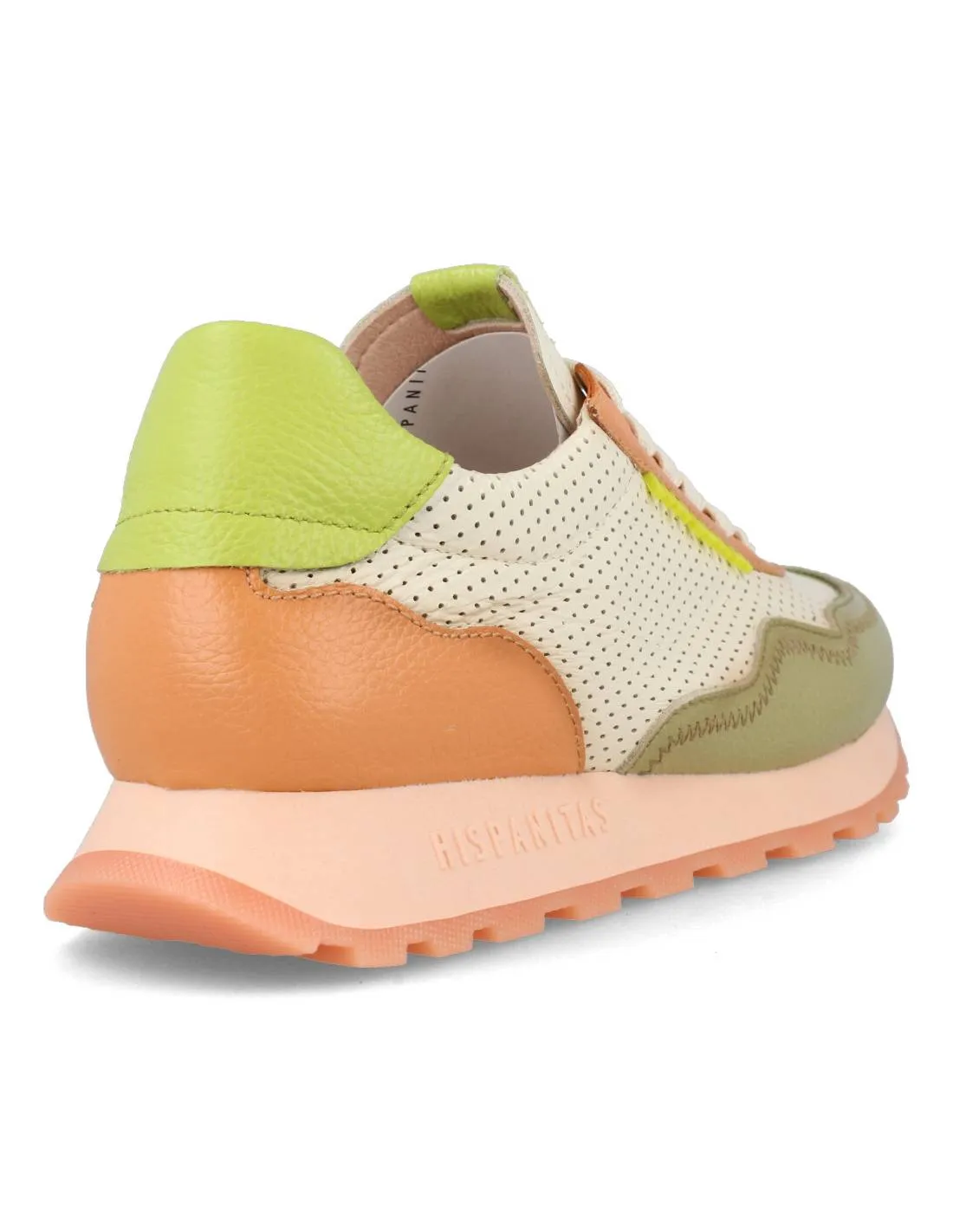 Hispanitas - Sneakers Piel Cervo Aloe Nata