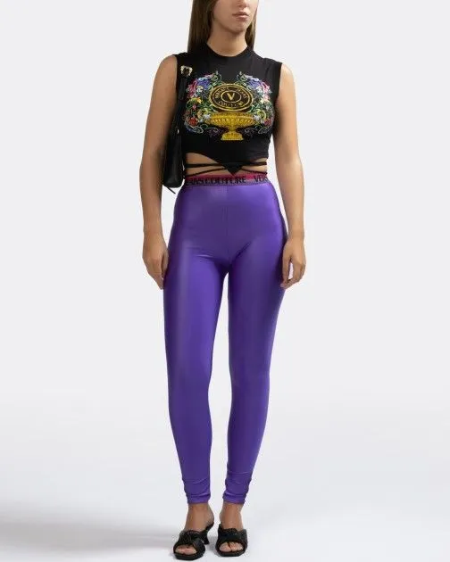 Leggings Versace Jeans Couture 74HAC101 Morado