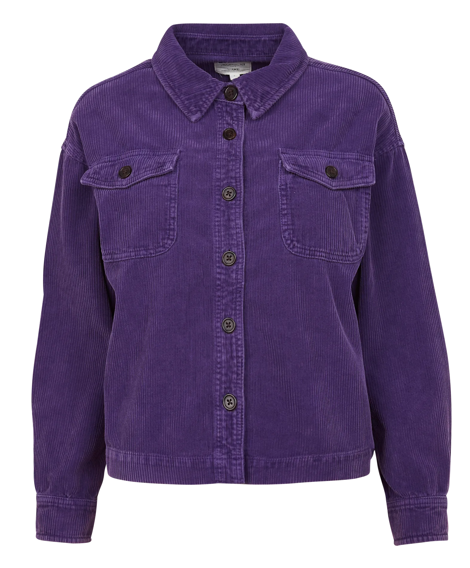 MAISON 123 DAHLIA - Chaqueta de canalé de algodón en violeta