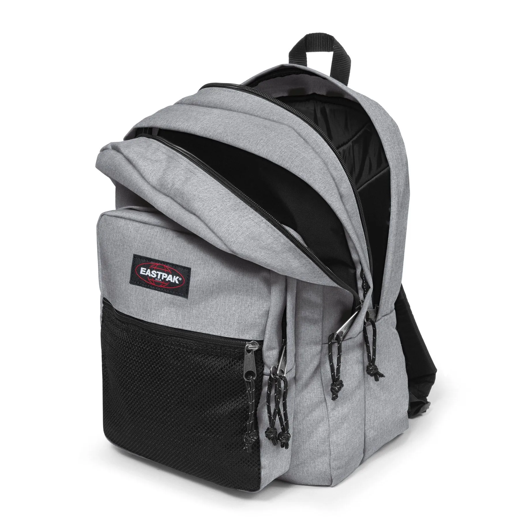 MOCHILA EASTPAK Pinnacle triple 38 litros EK060363 XL Sunday Grey gris claro efecto tejano