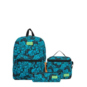 Mochila para nios triple pack multicolor