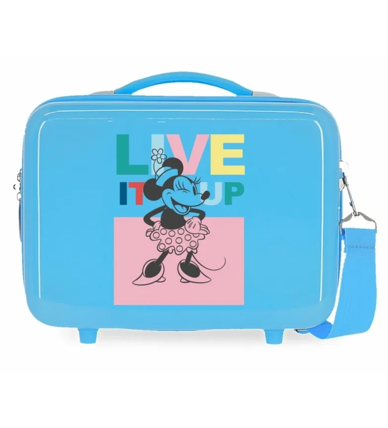 Neceser ABS Minnie Live It Up Adaptable azul claro -29x21x15cm-