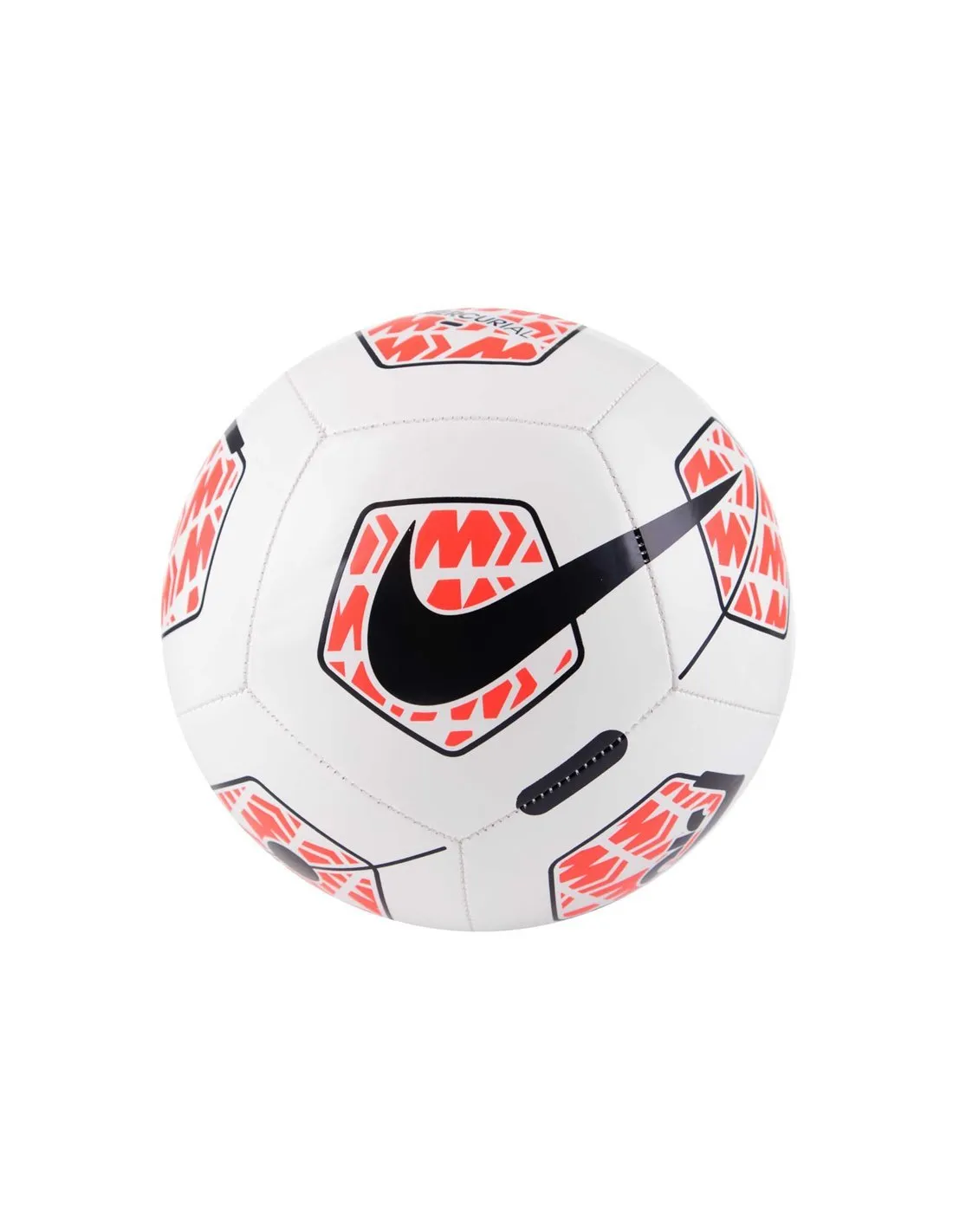 NIKE - Balón blanco y rojo Mercurial Fade FB2983 Talla 5