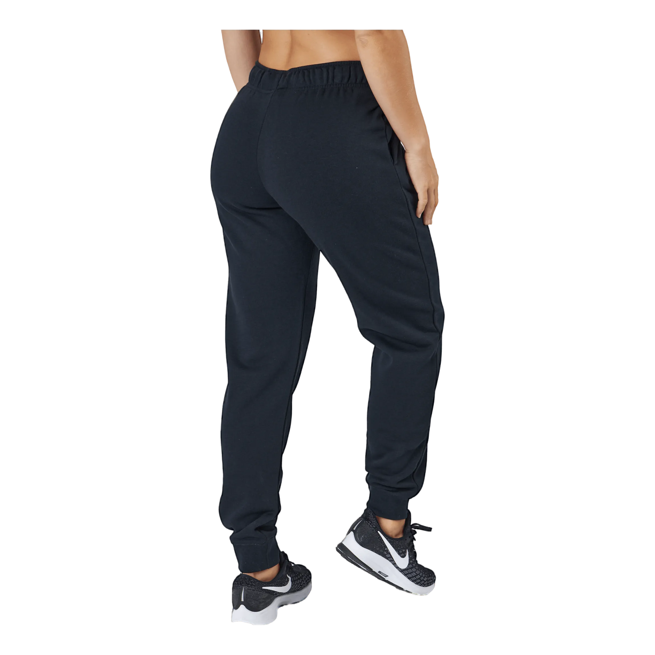 Nike Sportswear Club Fleece Women's Mid-Rise Joggers BLACK/WHITE