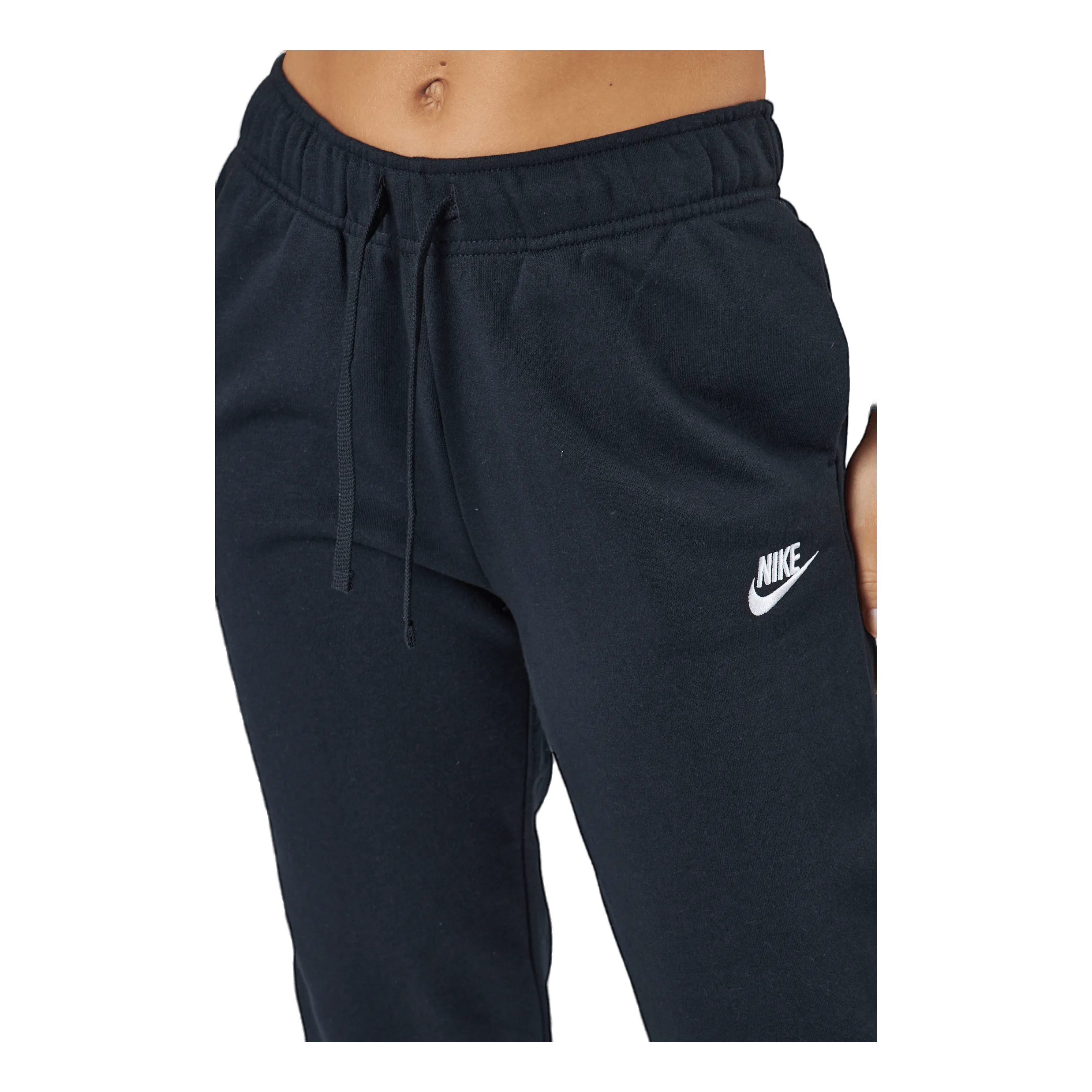 Nike Sportswear Club Fleece Women's Mid-Rise Joggers BLACK/WHITE