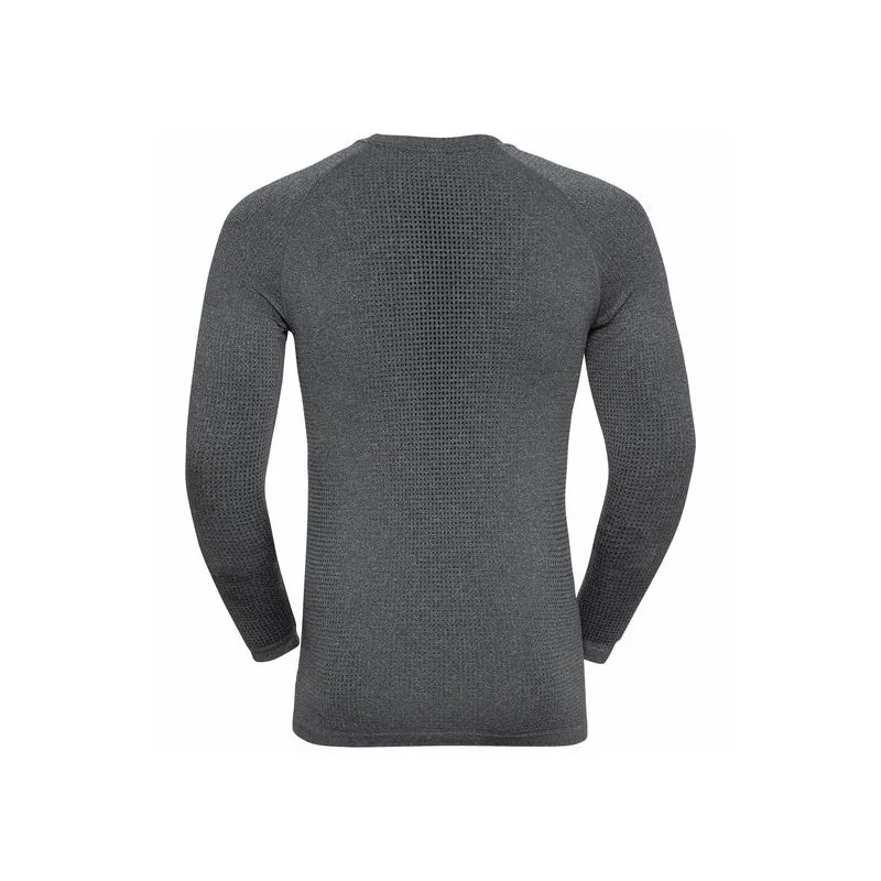 ODLO PERFORMANCE WARM ECO camiseta técnica de manga larga (gris Melange - Negro) Hombre