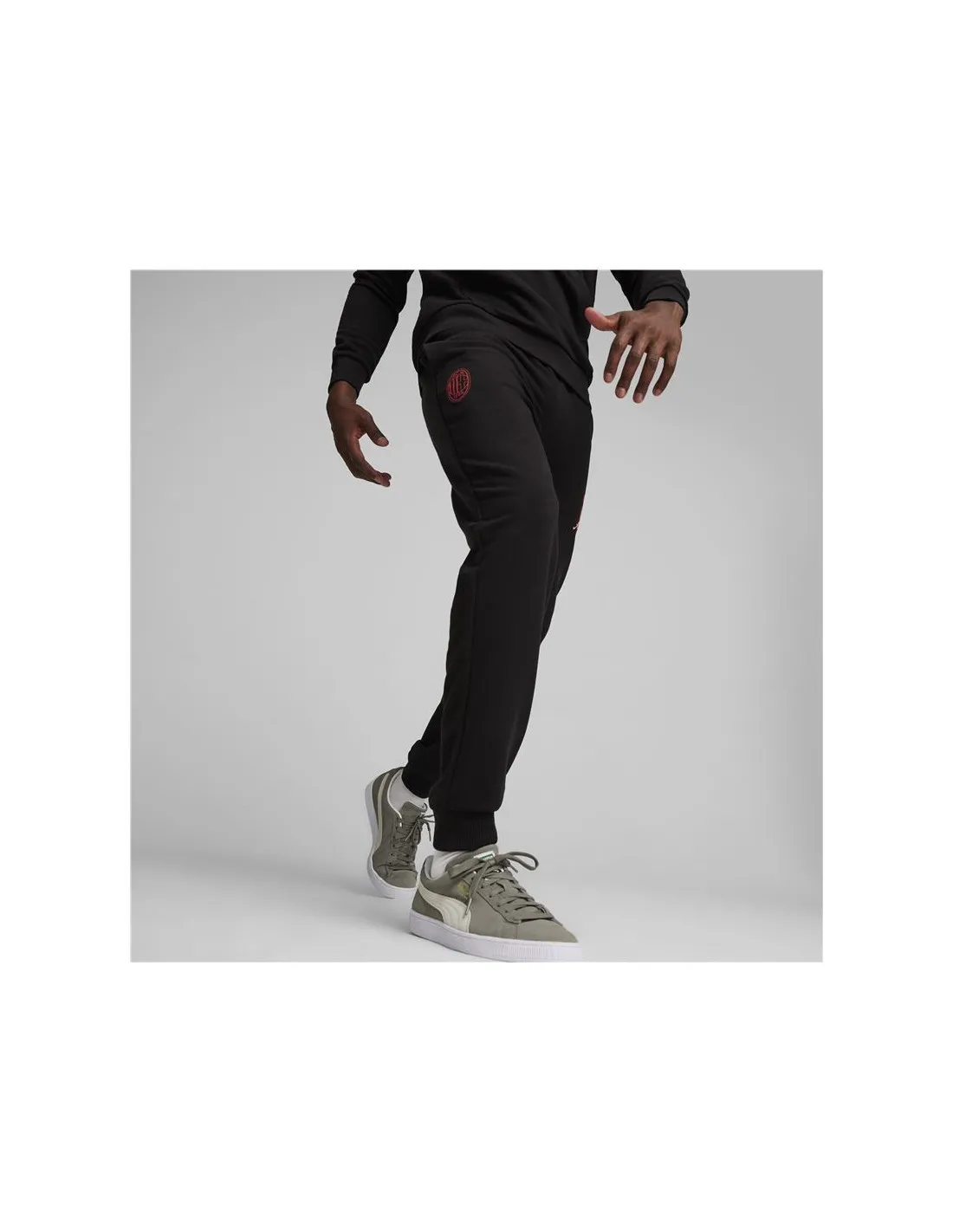 Pantalón de Fútbol Puma AC Milan Ftblicons Hombre Negro