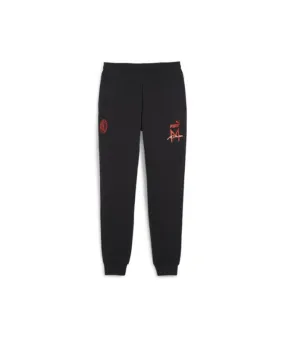 Pantalón de Fútbol Puma AC Milan Ftblicons Hombre Negro