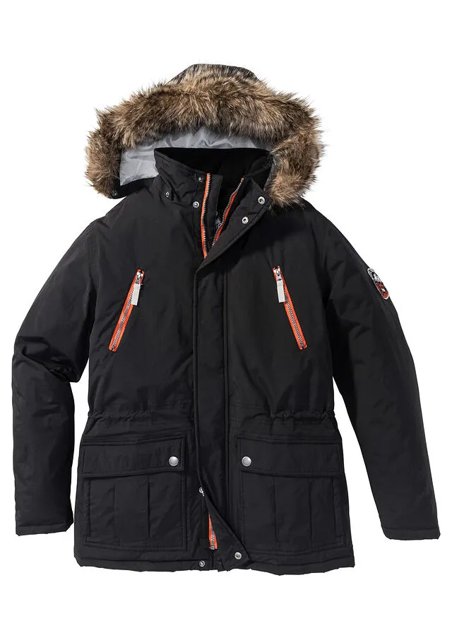 Parka de invierno acolchada Negro