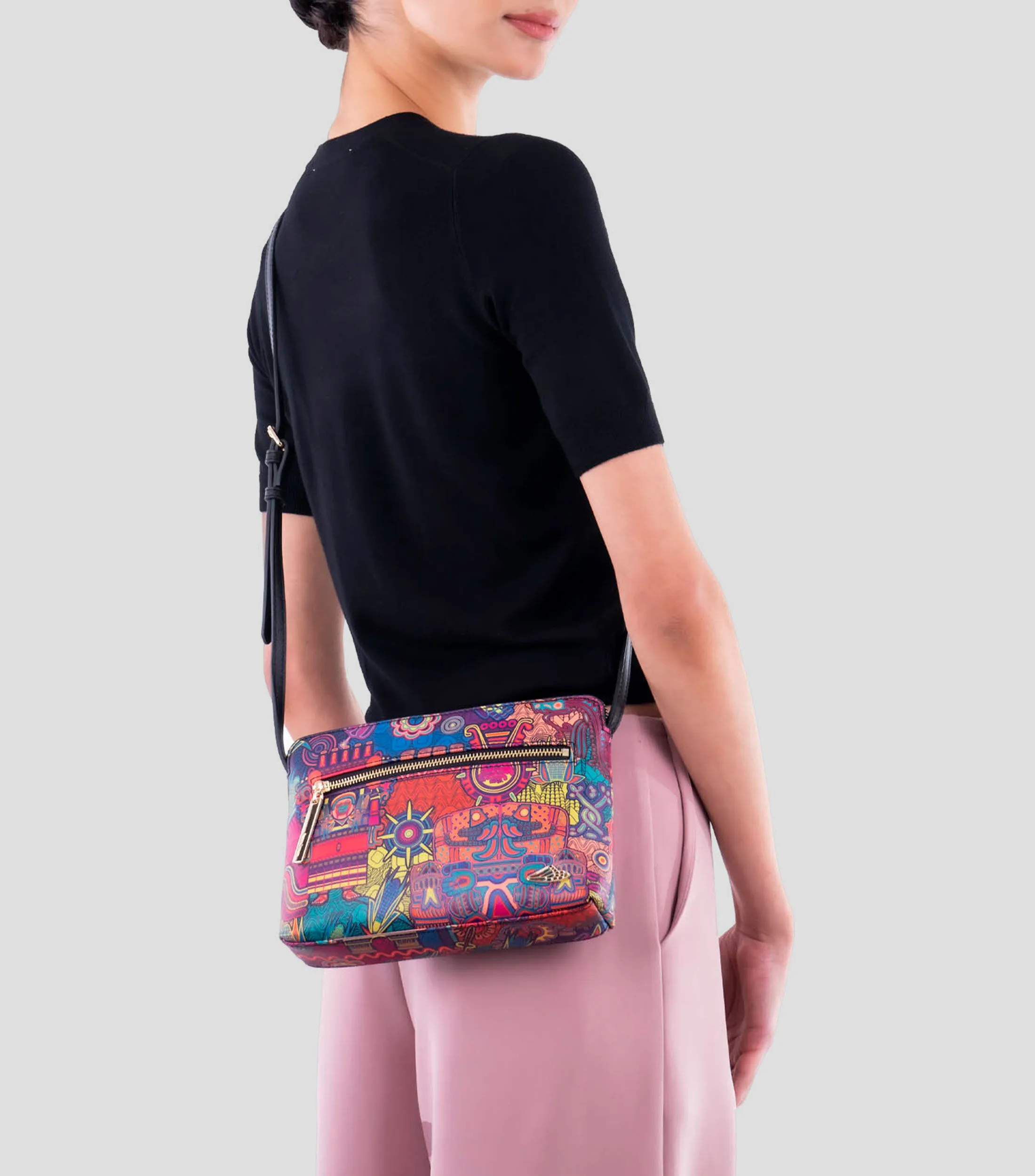 Pineda Covalin Bolso crossbody estampado Mujer