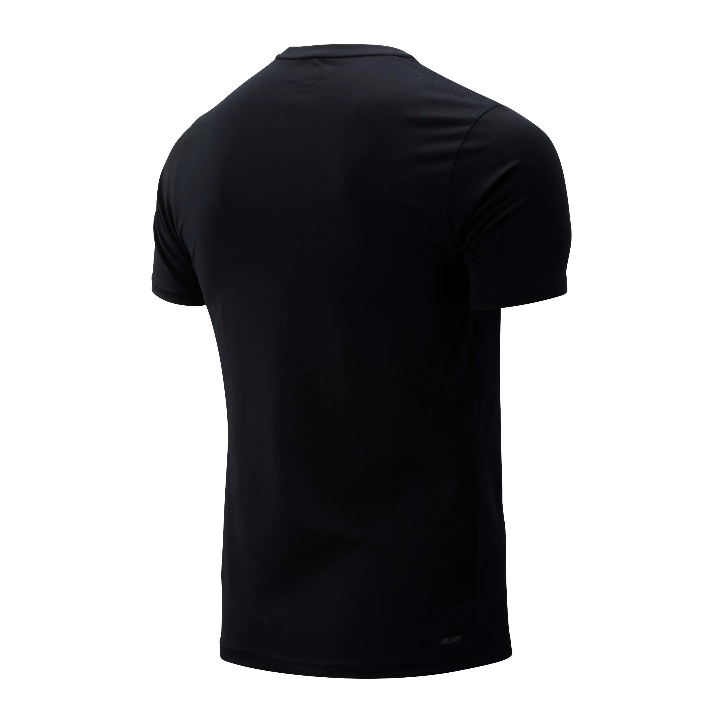 Polera Hombre New Balance Graphic Heathertech Negro