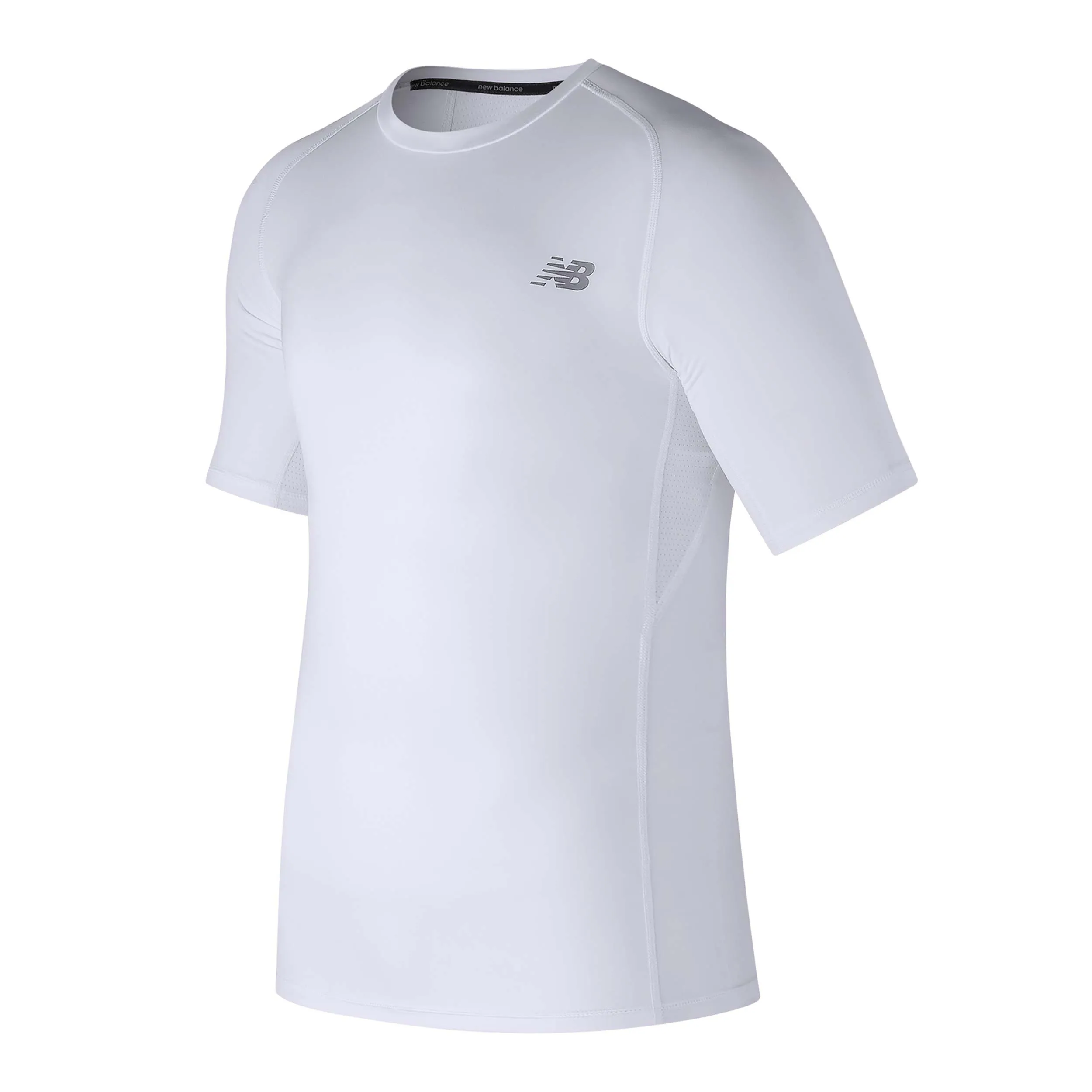 Polera Running Hombre New Balance Challenge Blanca 