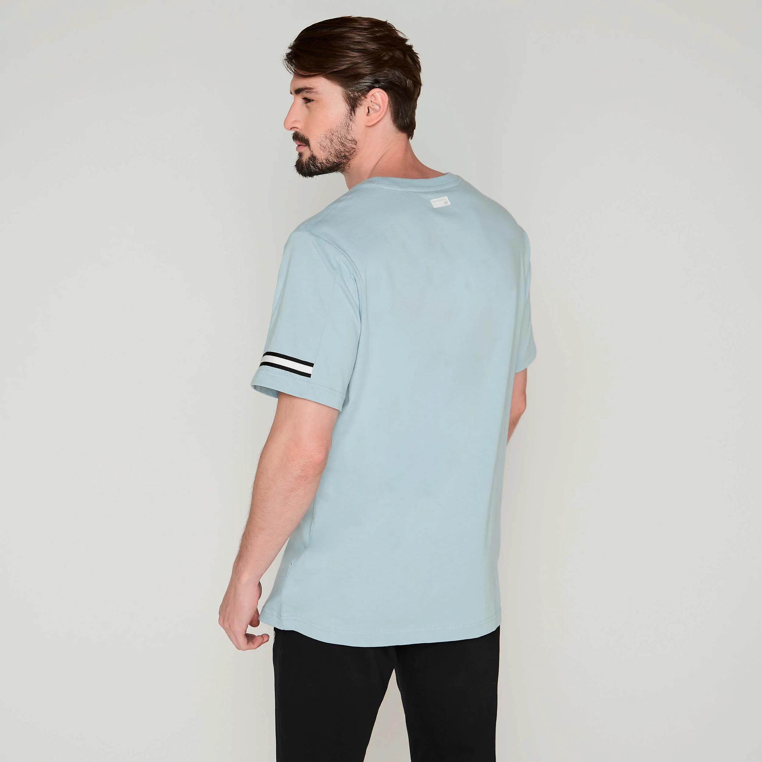 Polera Running Hombre New balance Essentials Celeste