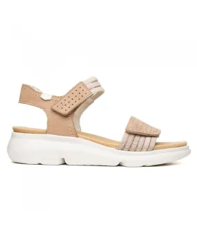 Sandalias de velcro en taupe