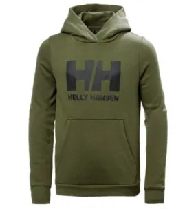 Sudadera Helly Hansen JR HH LOGO HOODIE 2.0 (431 UTILITY GREEN) Niño