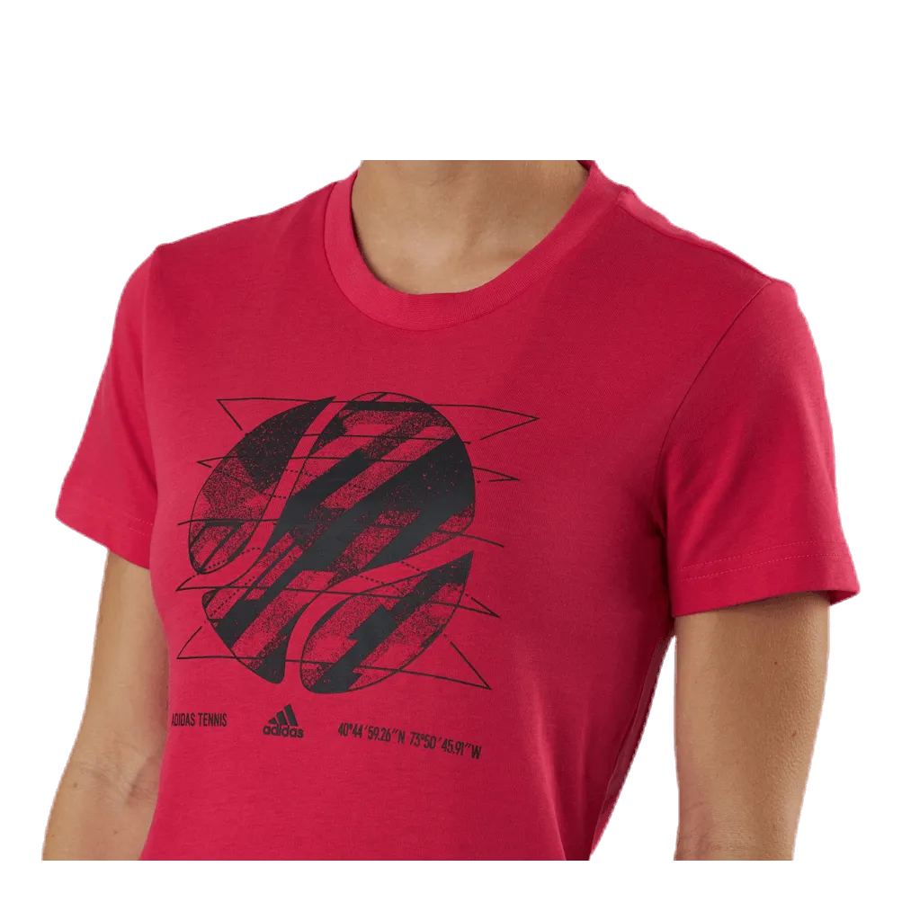 Tenis adidas Short Sleeve Tee US Open Pink