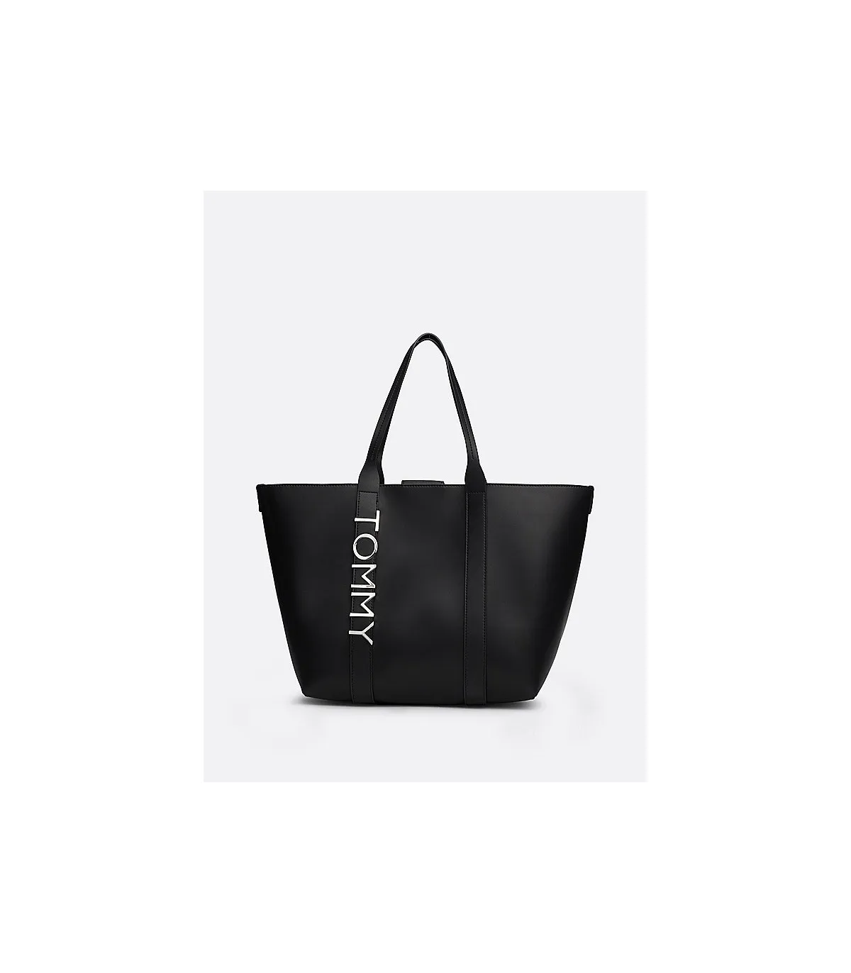 Tommy Jeans Bolso Tote City Logo Metálico Mujer negro