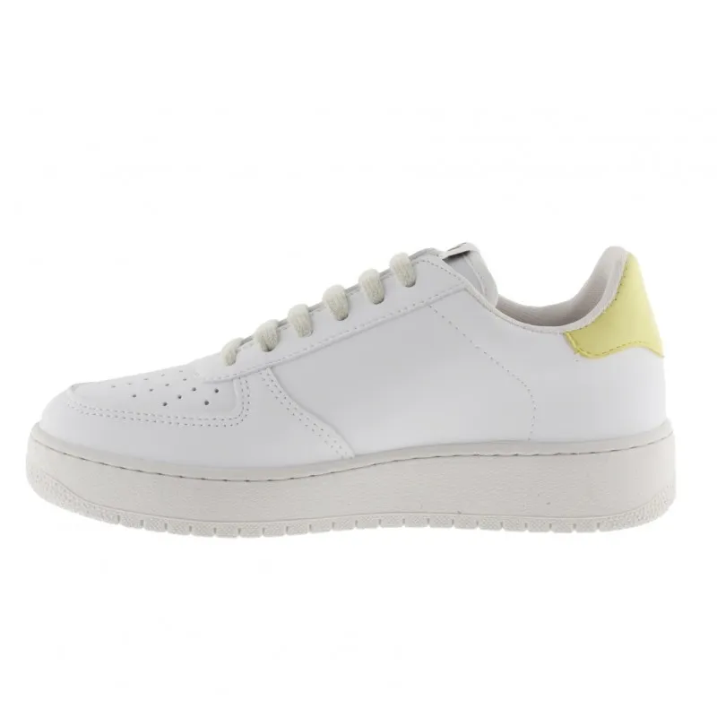 VICTORIA 1258201Blanco Cuarzo y Rosa deportivo cordones mujer